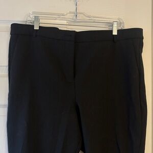 J Crew Ankle Black Trousers size 18